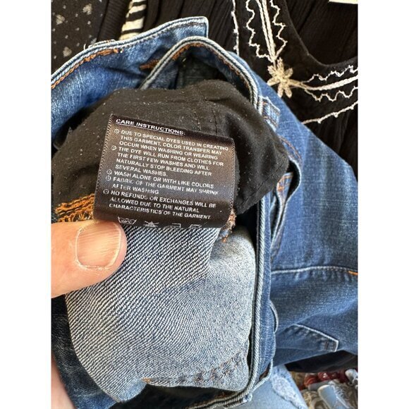 Wax Jeans Women's Straight Jeans‎ size 7 straight leg denim - Picture 7 of 8